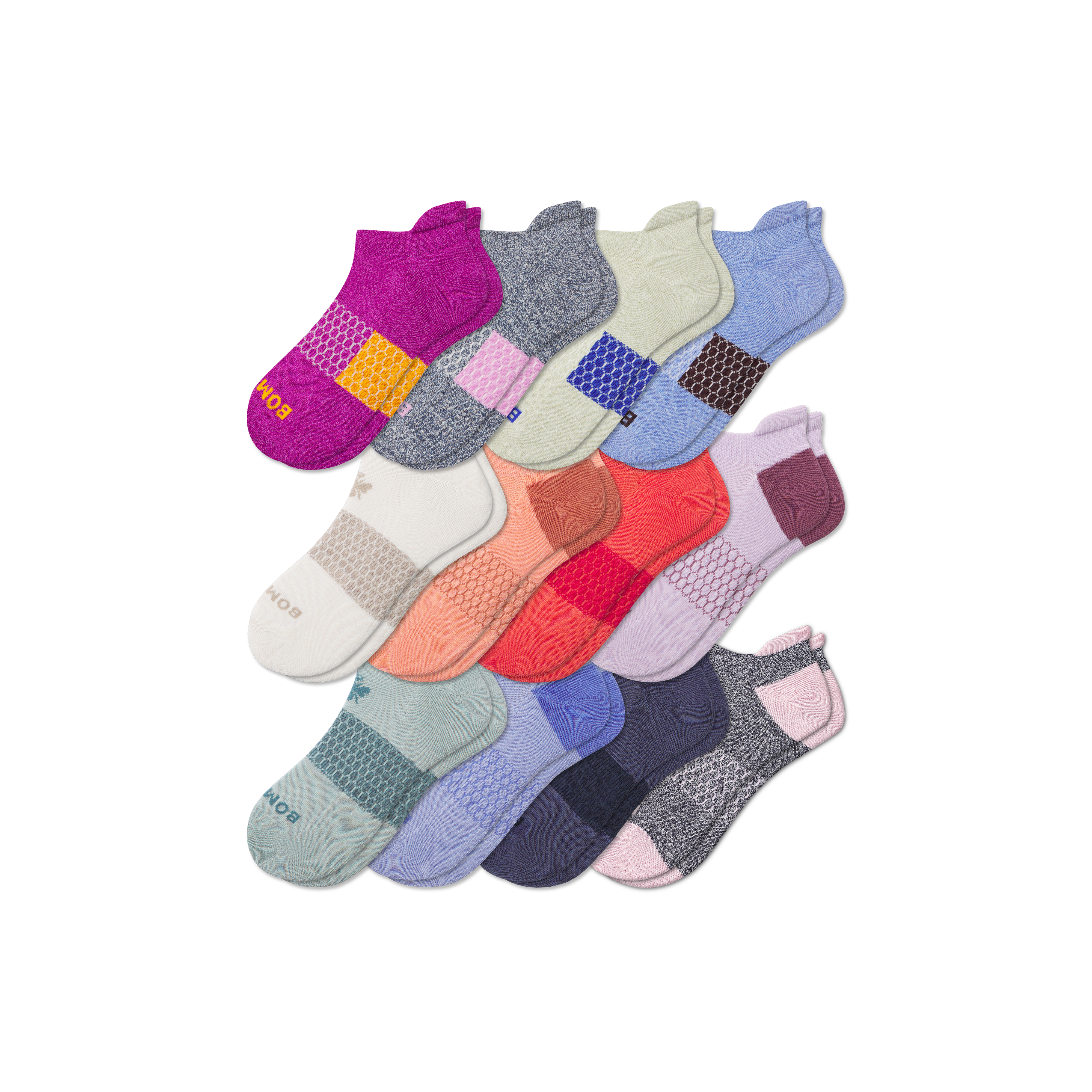 12-Pack Women's Ankle Socks - Breathable & Comfortable