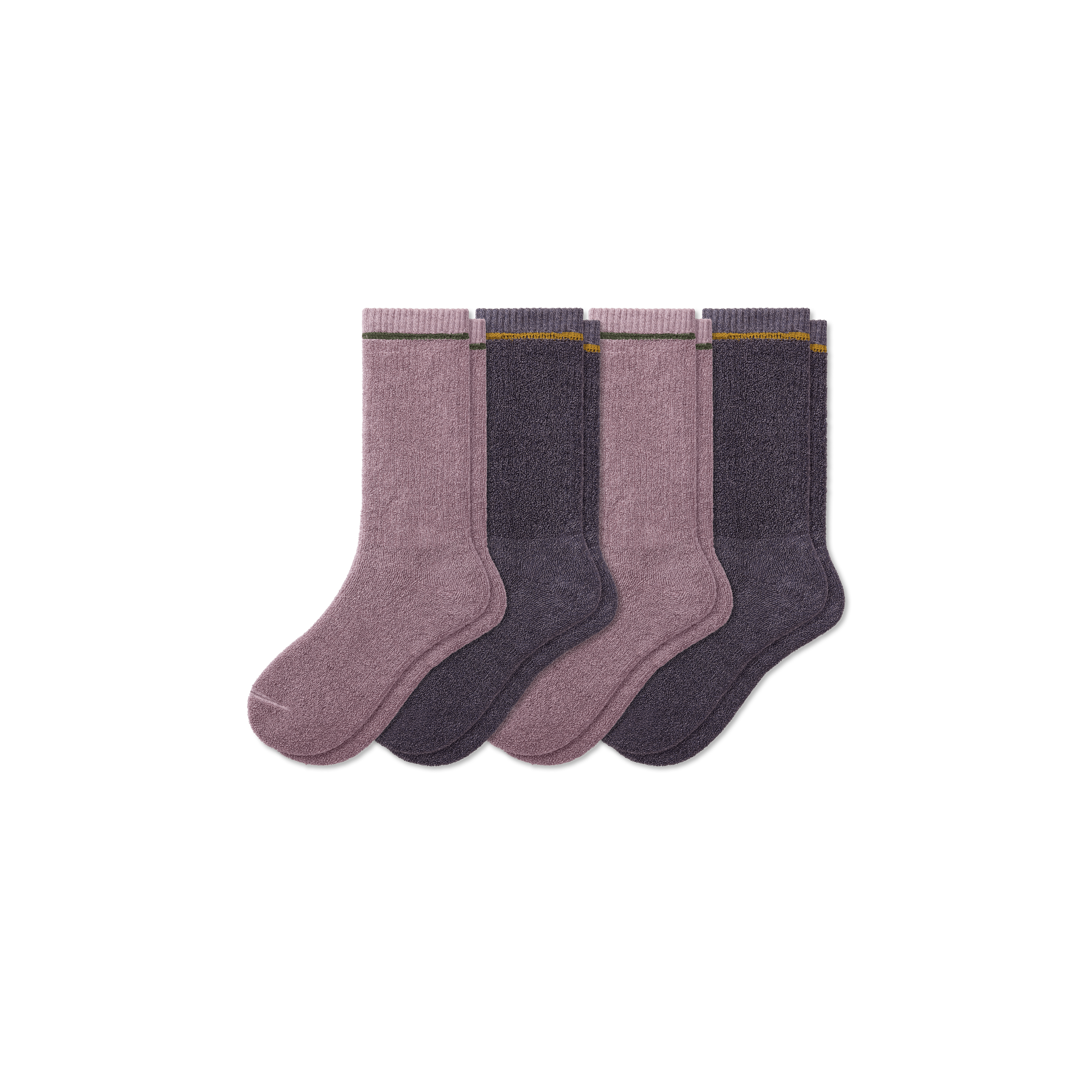 Soft Terry Calf Socks for Women - 4-Pack