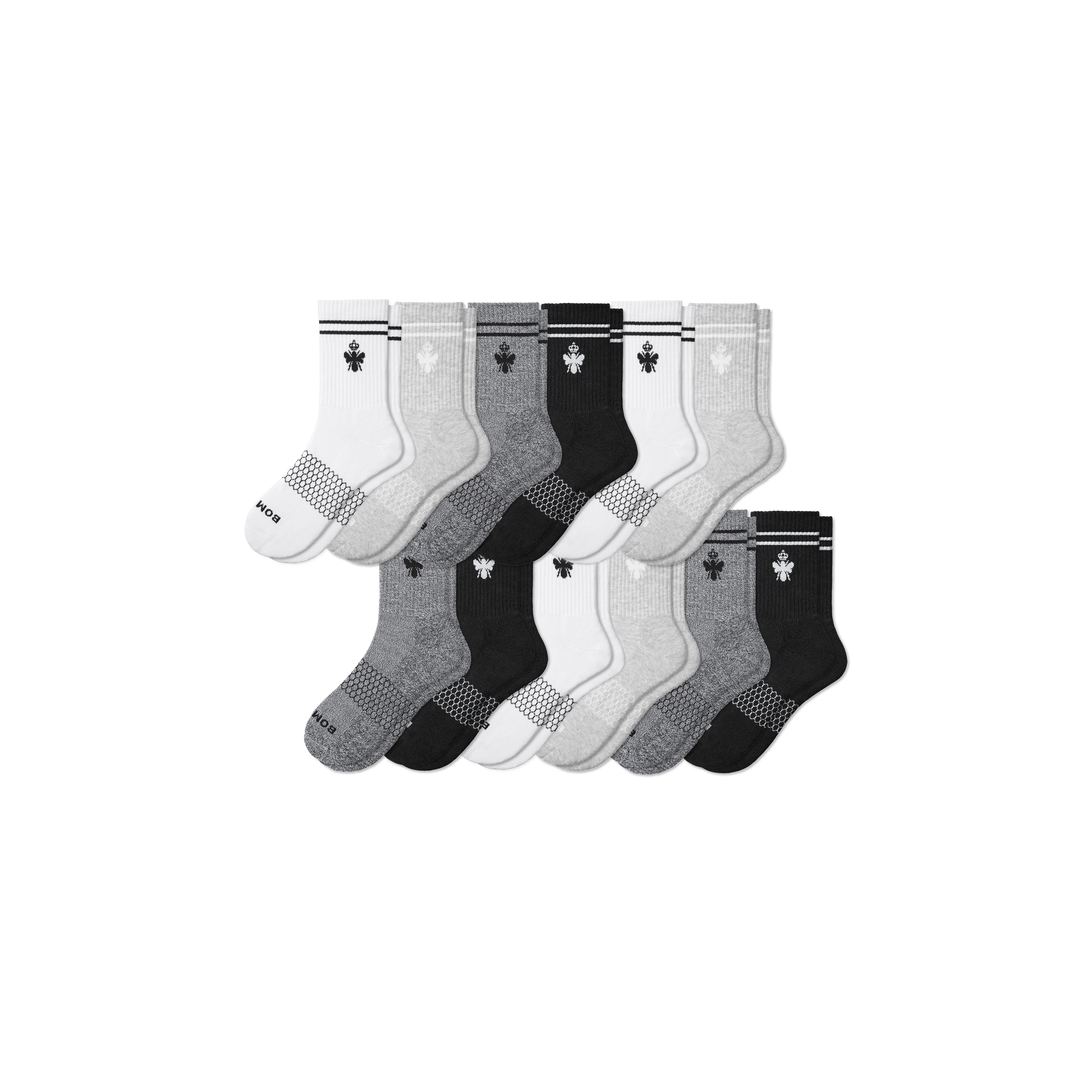 12-Pack Men's Half Calf Socks - Originals