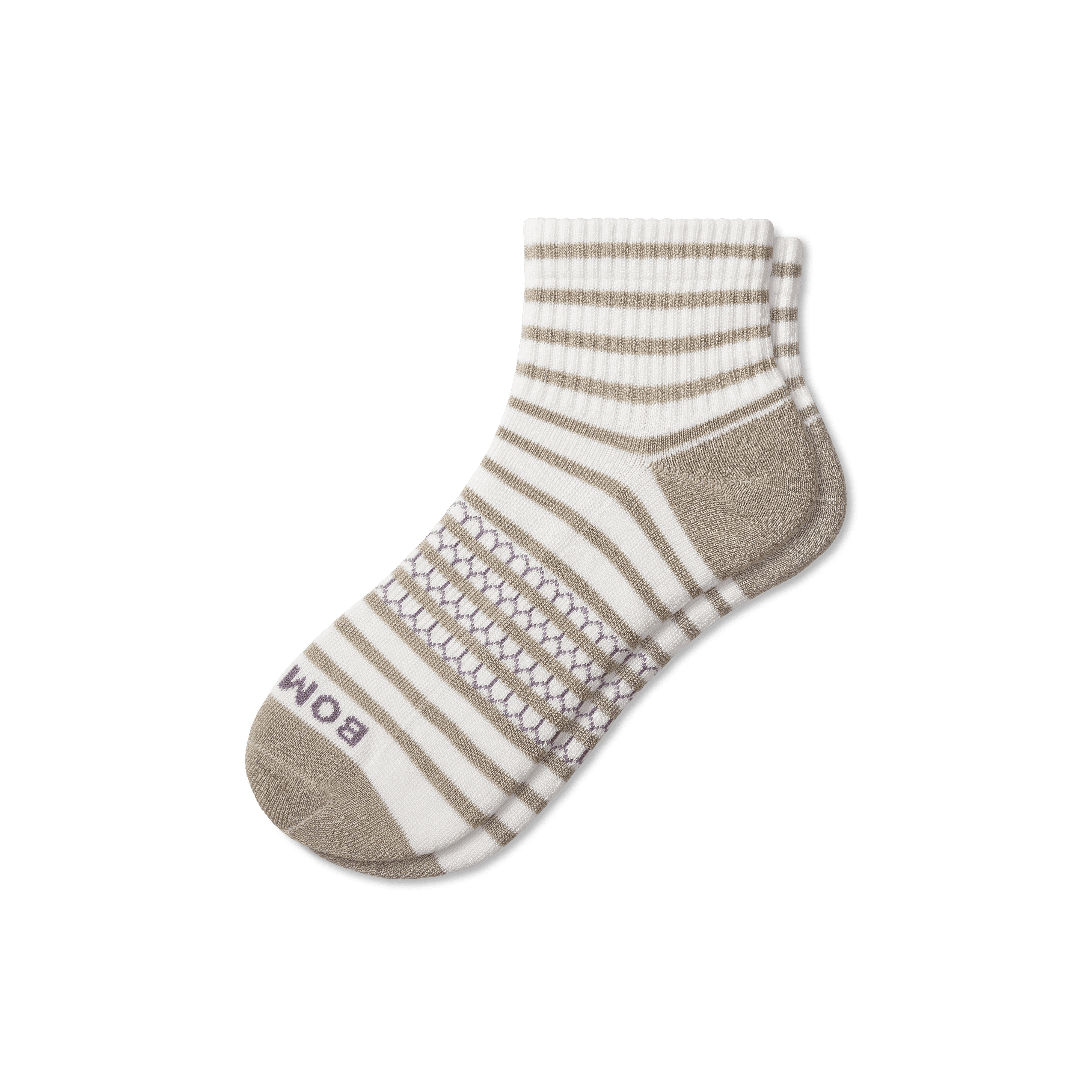 Striped Quarter Socks for Women - Beach Style