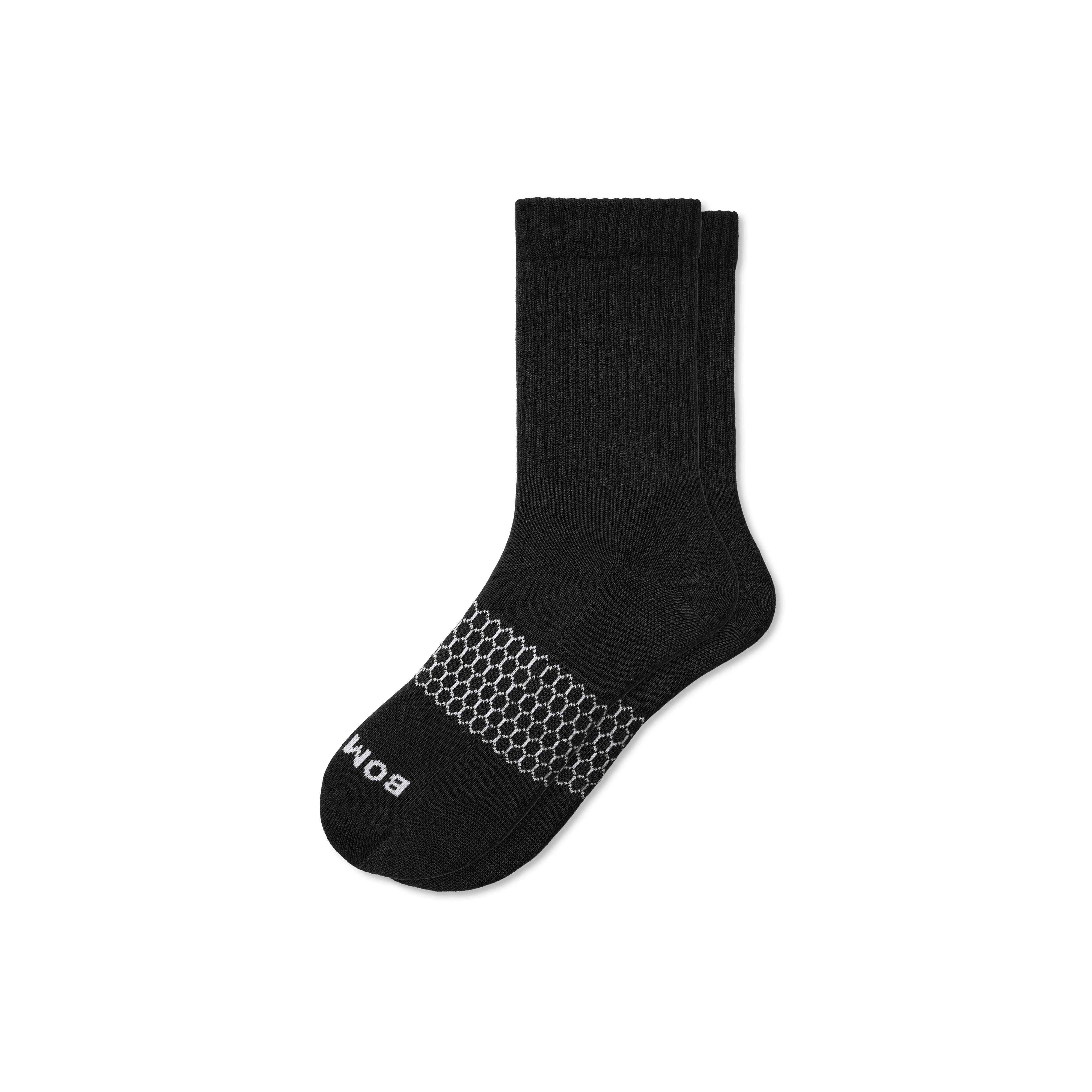 Men's Solid Calf Socks - Breathable & Durable