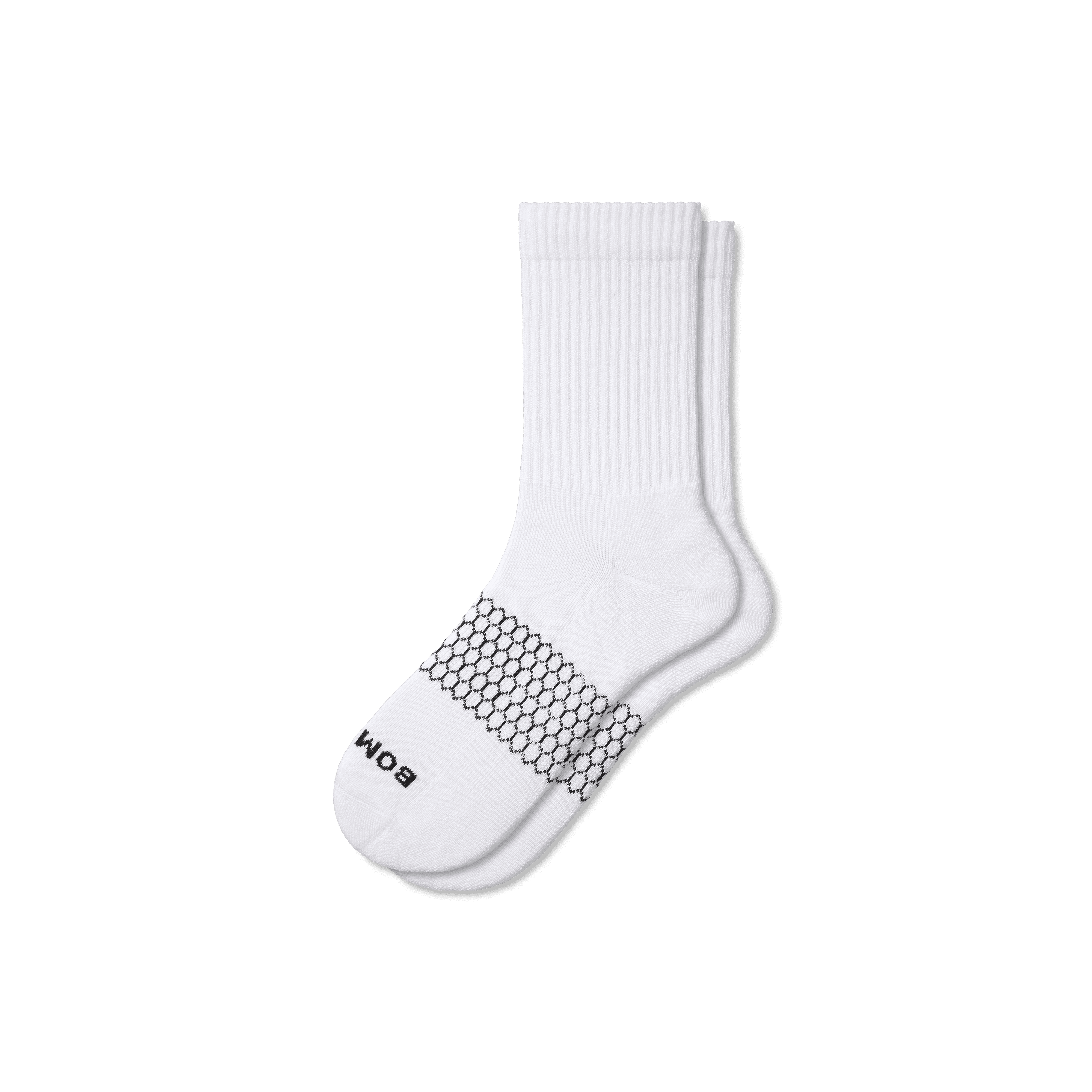 Men's Solid Calf Socks - Breathable & Durable