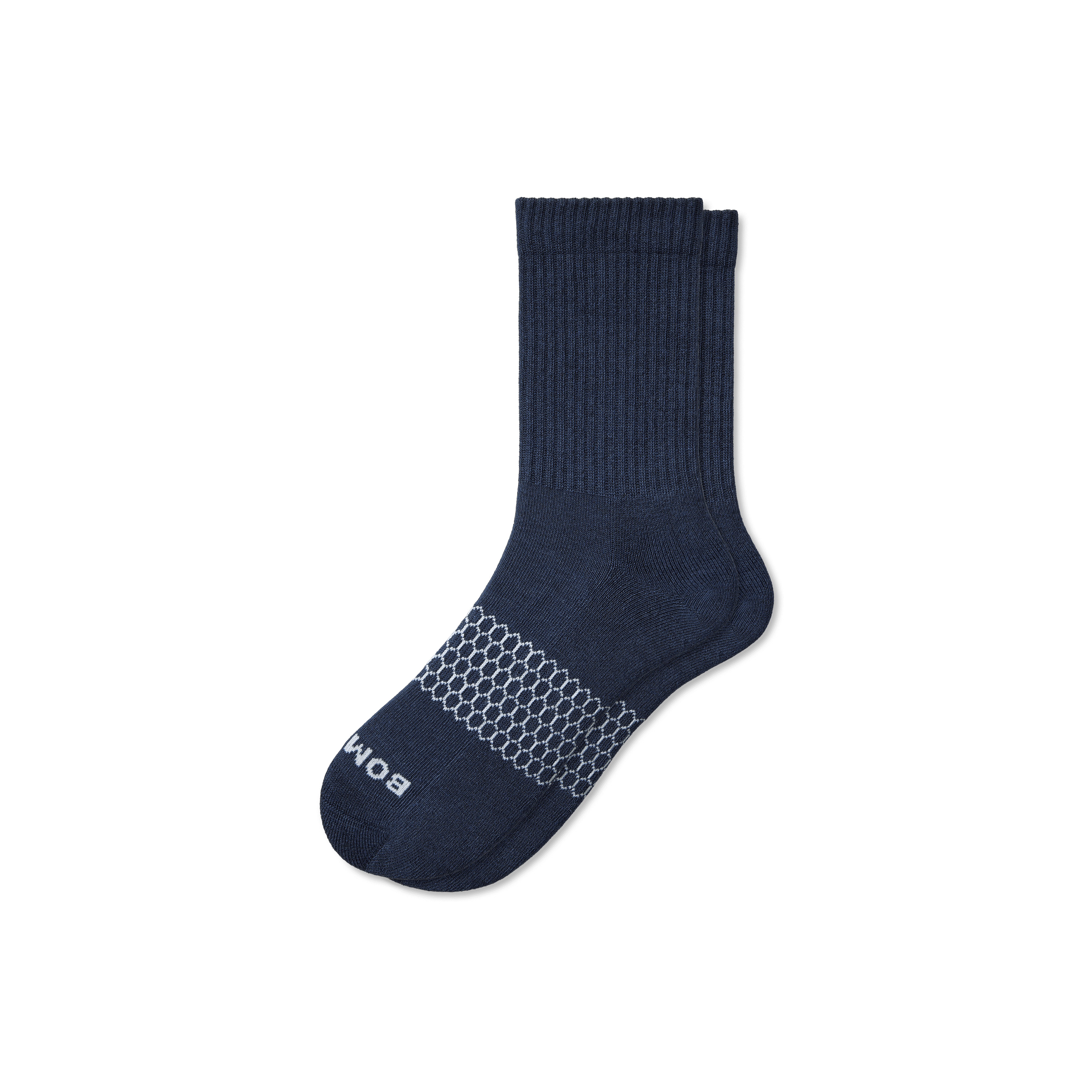 Men's Solid Calf Socks - Breathable & Durable