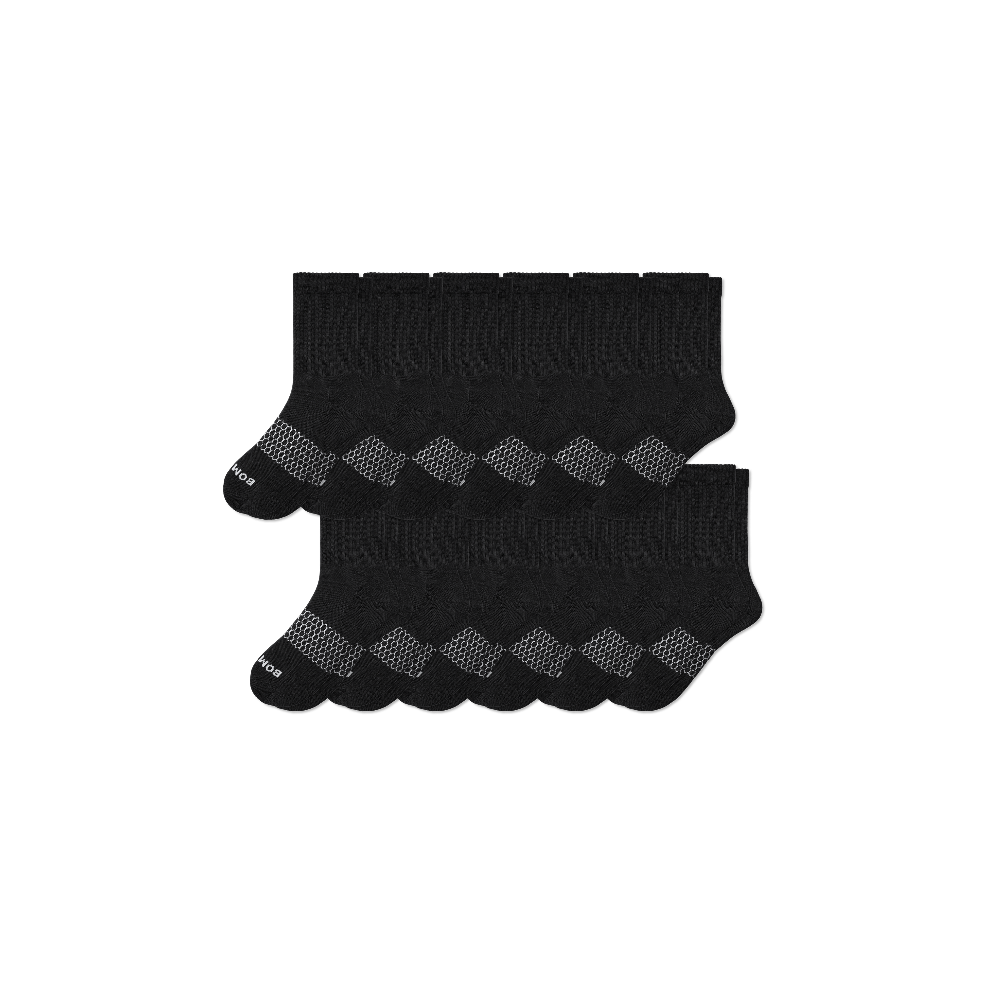 12-Pack Men's Solid Half-Calf Socks