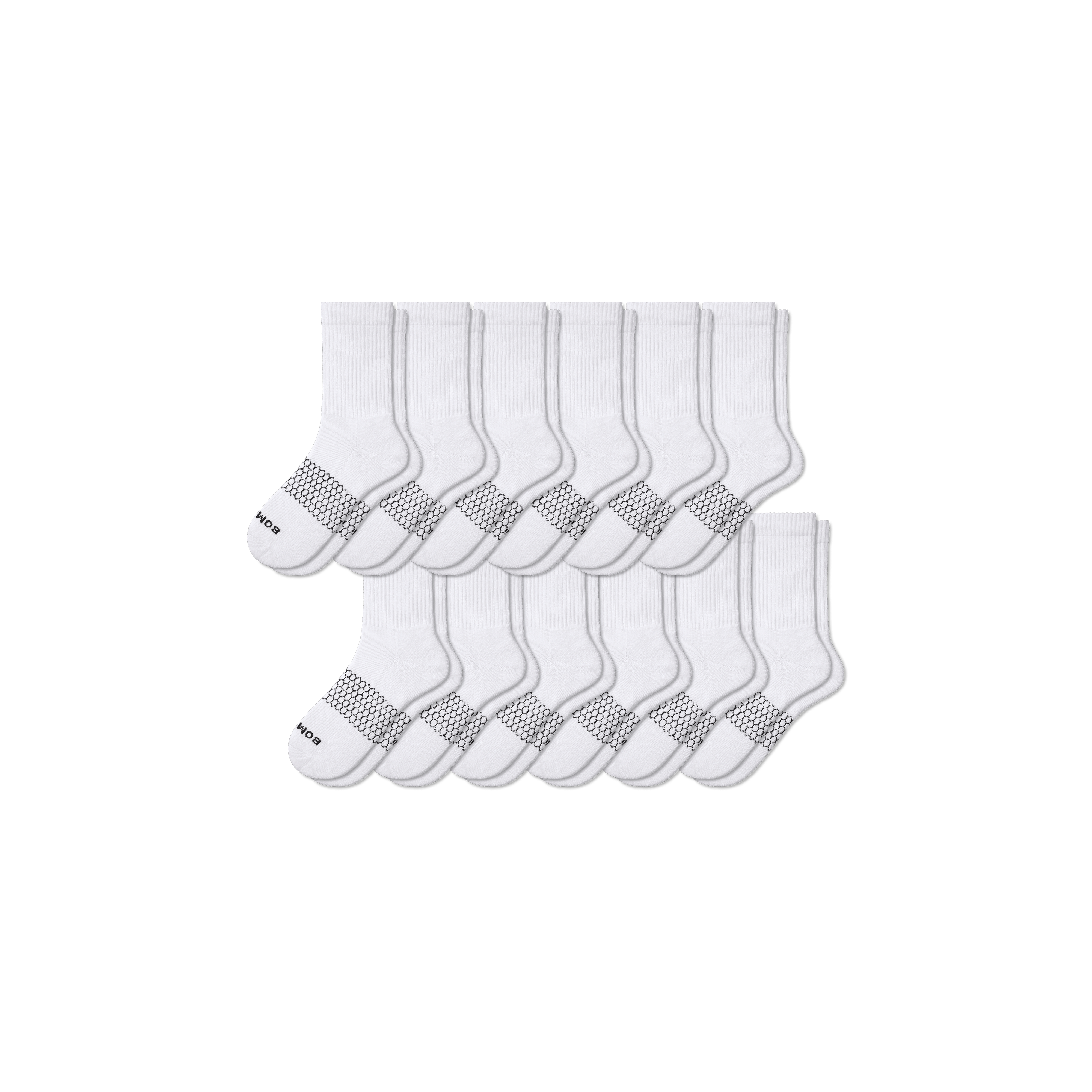 12-Pack Men's Solid Half-Calf Socks