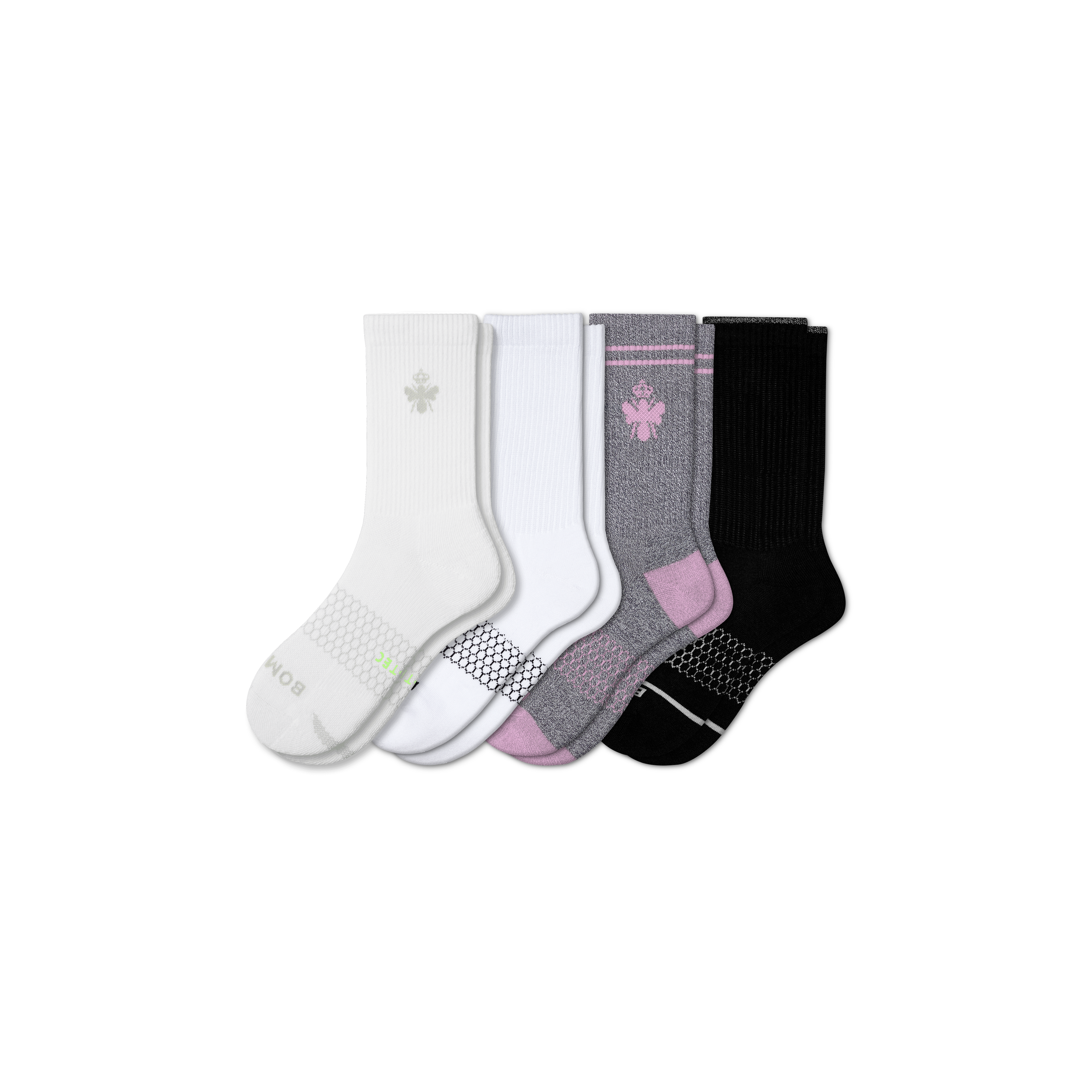 4-Pack Women's Calf Socks - Essential Starter Set