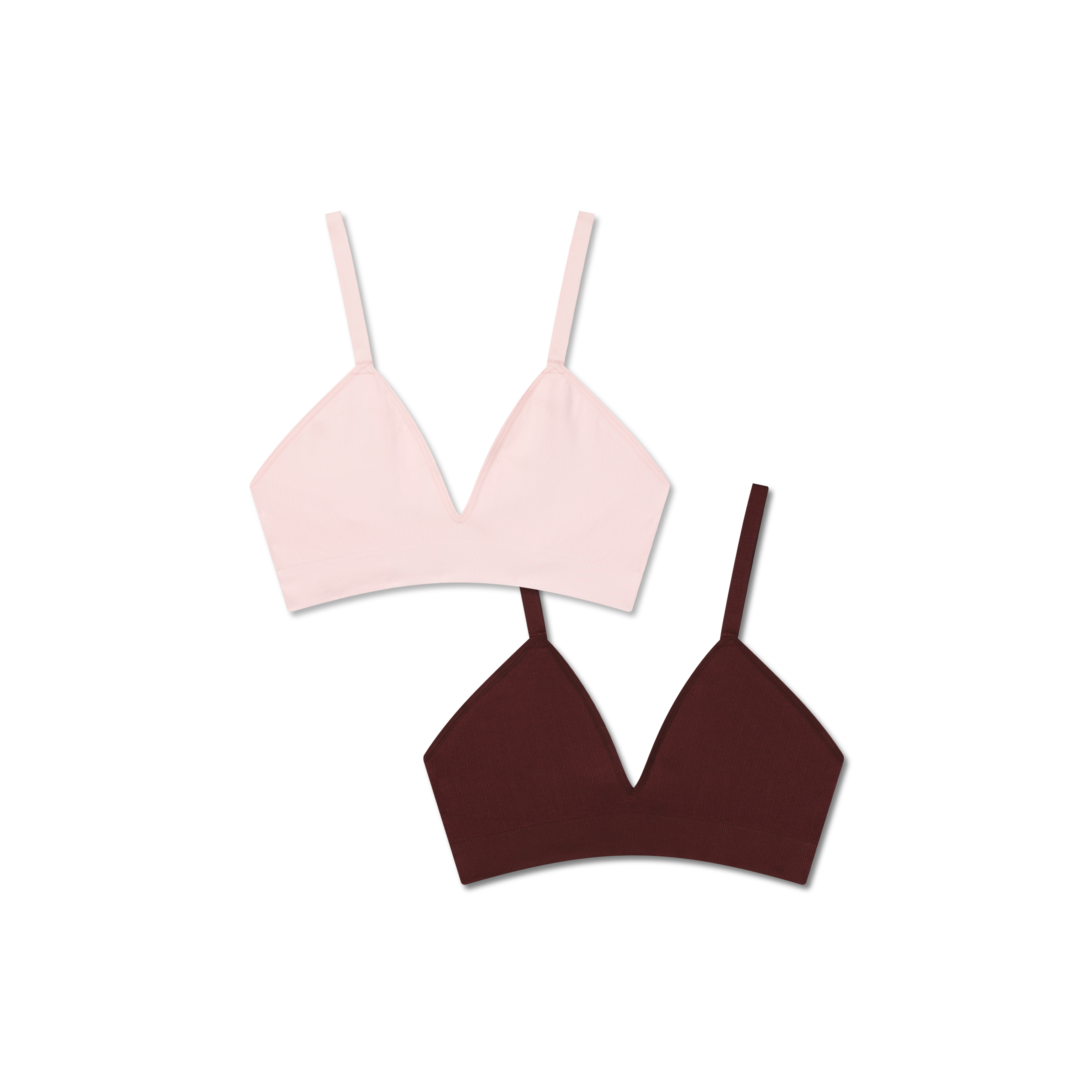 Seamless Triangle Bralette 2-Pack for Women