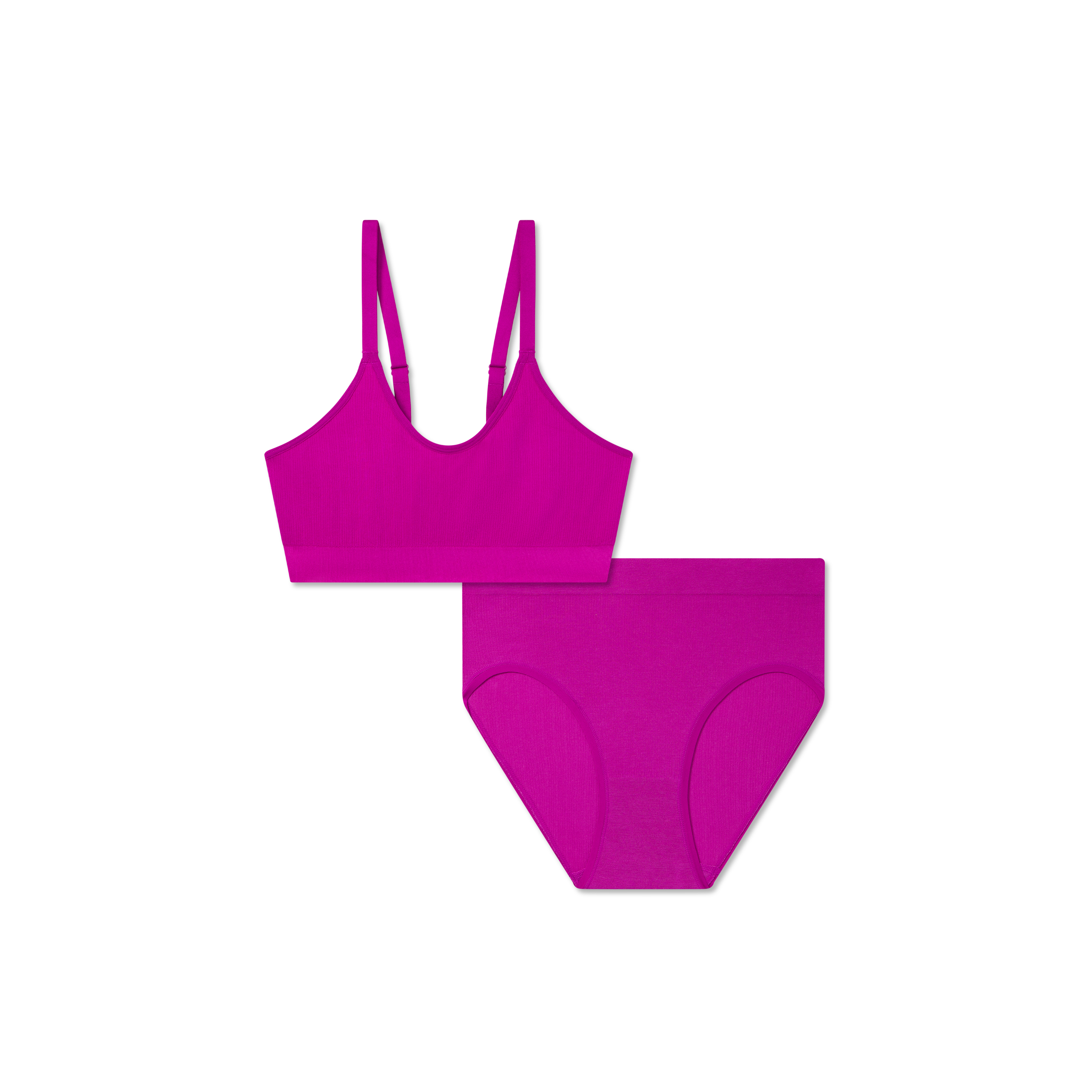 Seamless Scoop Bralette & High-Rise Brief Set