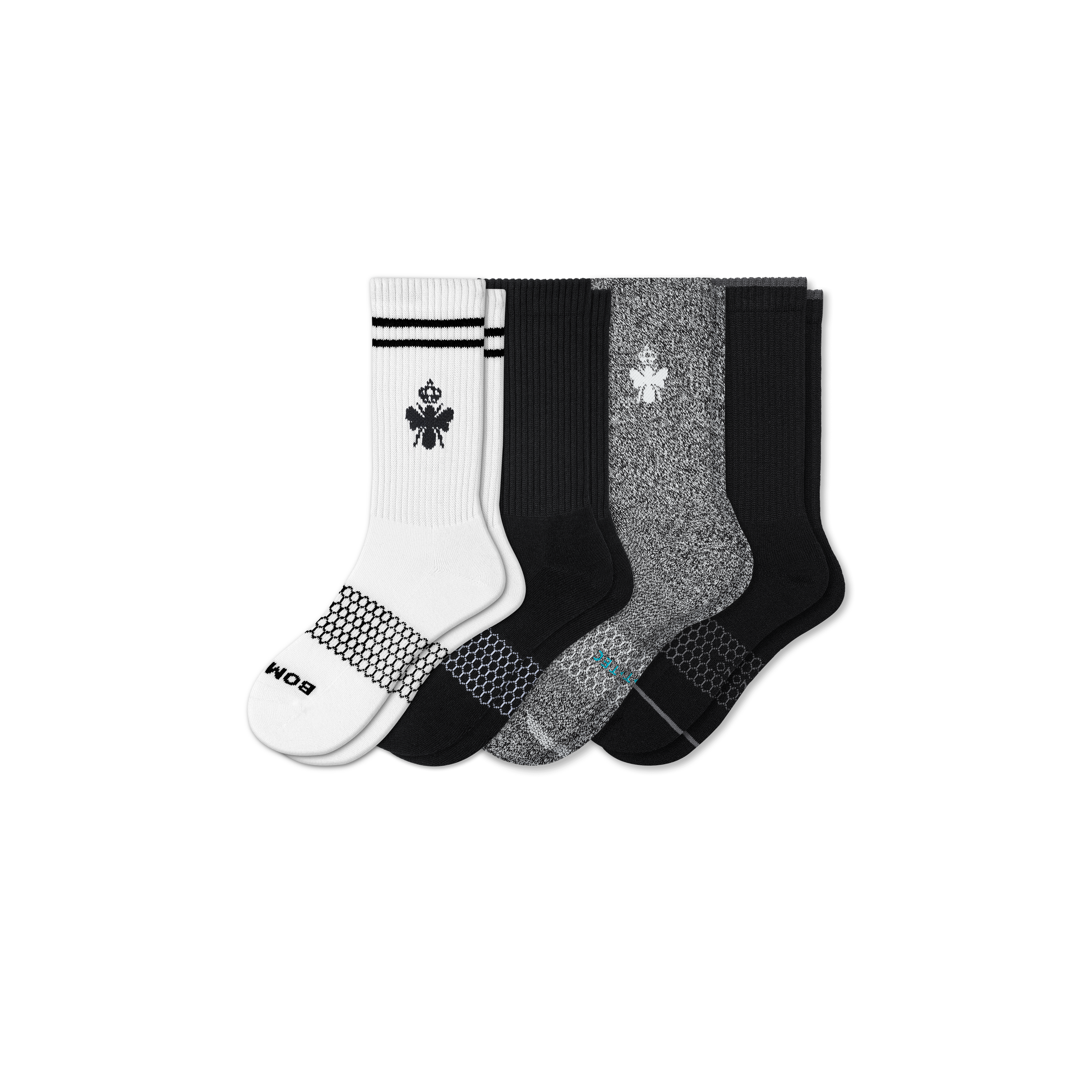 Men's 4-Pack Calf Socks – Essential Starter Set