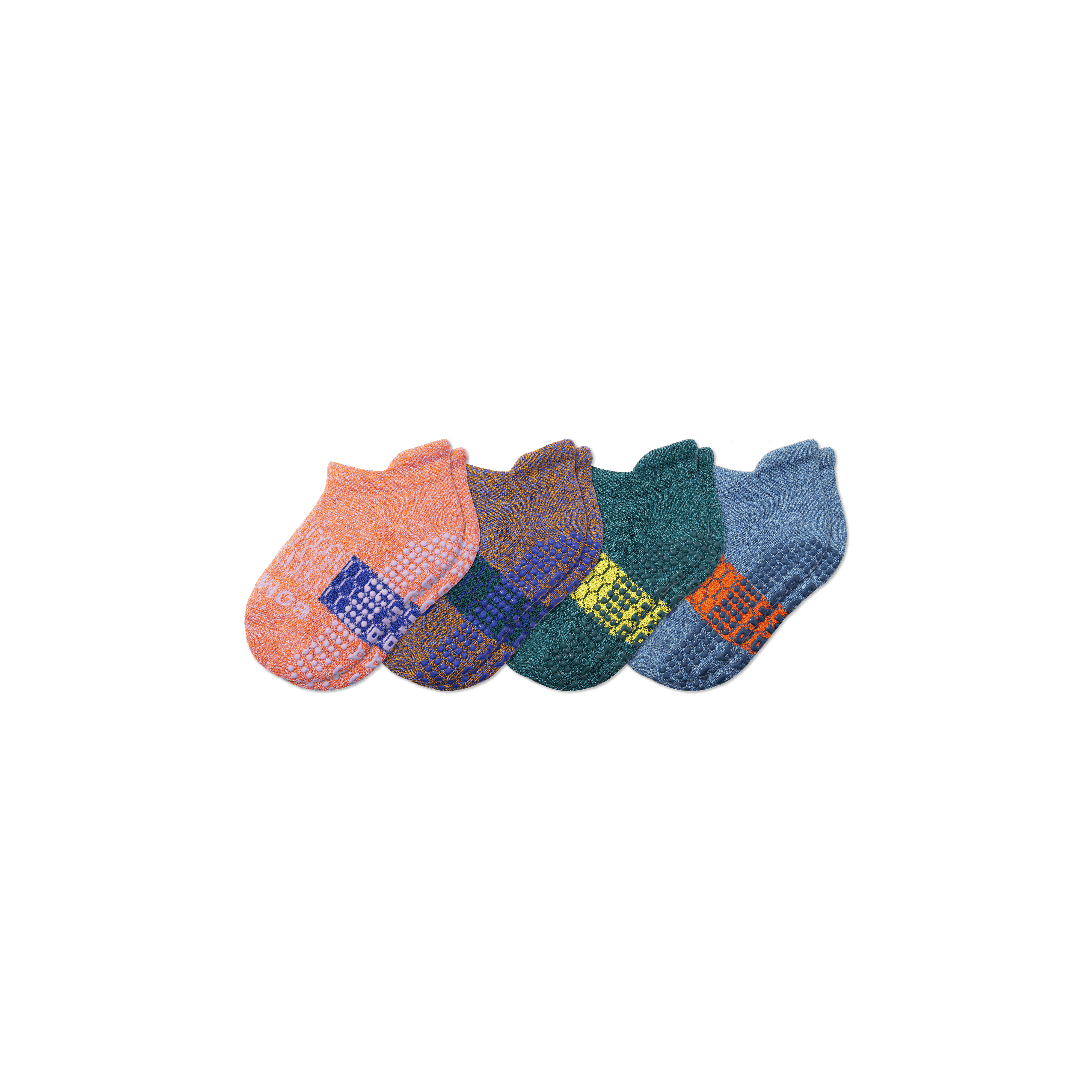 4-Pack Non-Slip Toddler Ankle Socks