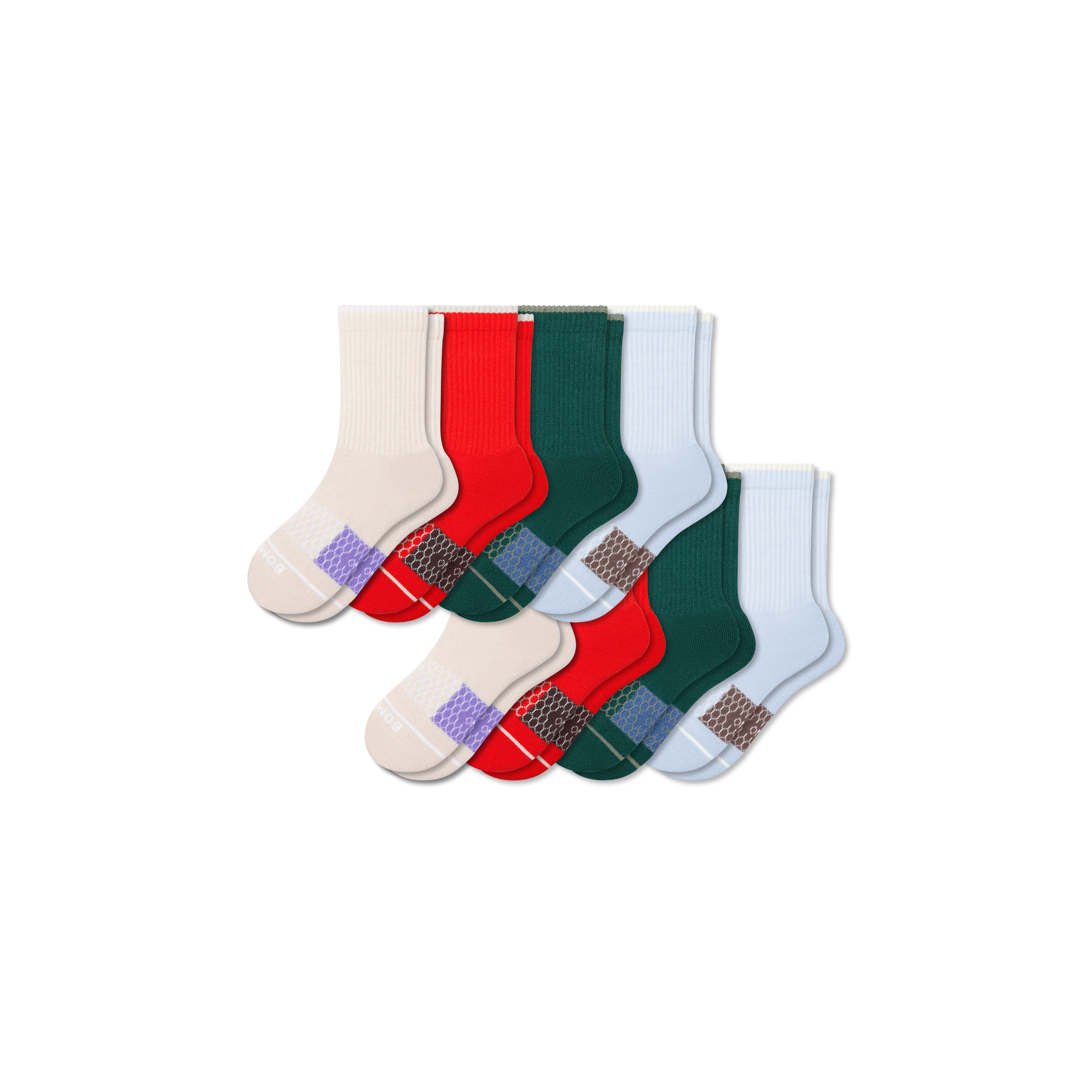 8-Pack Youth Merino Wool Blend Socks