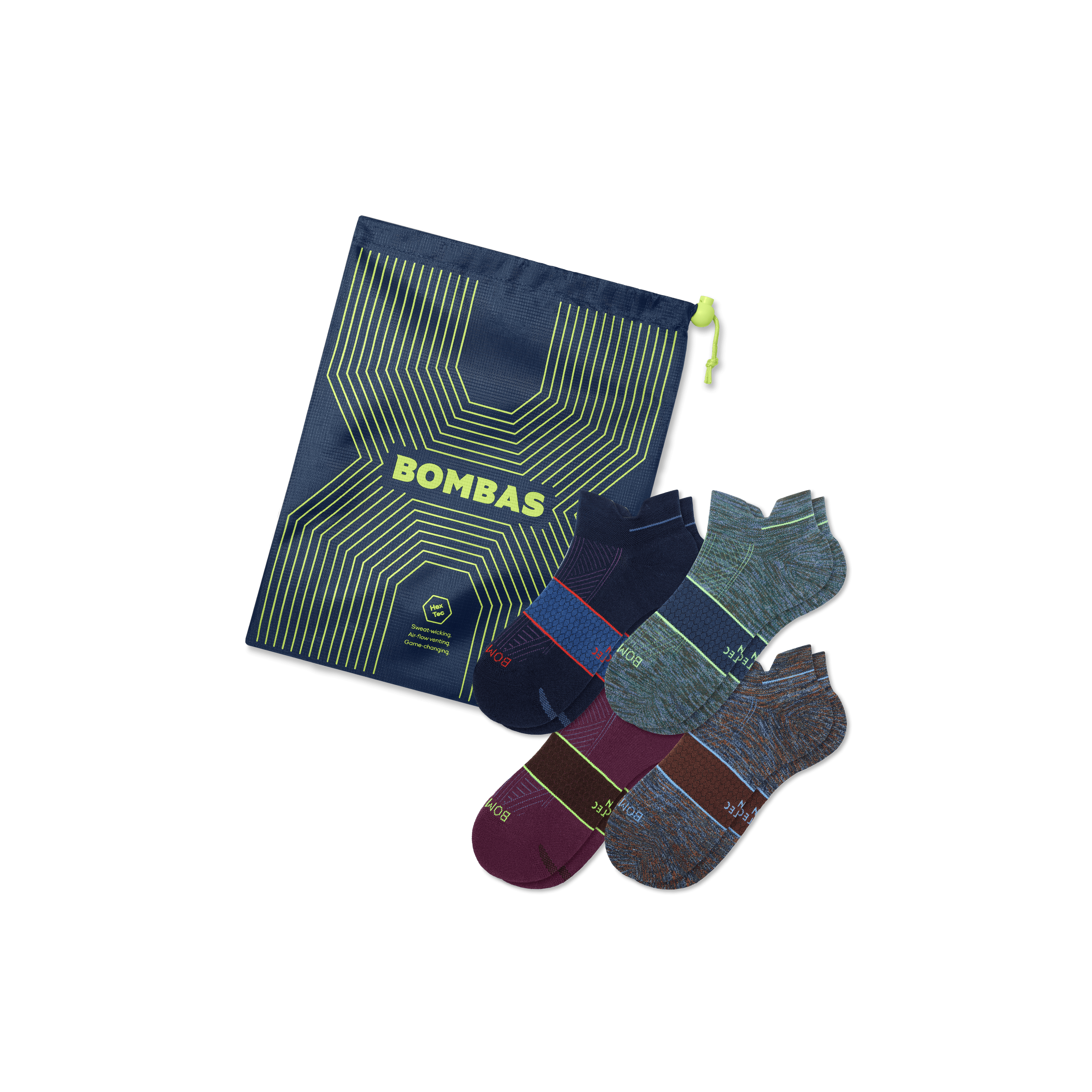 Men's 4-Pack Performance Running Socks