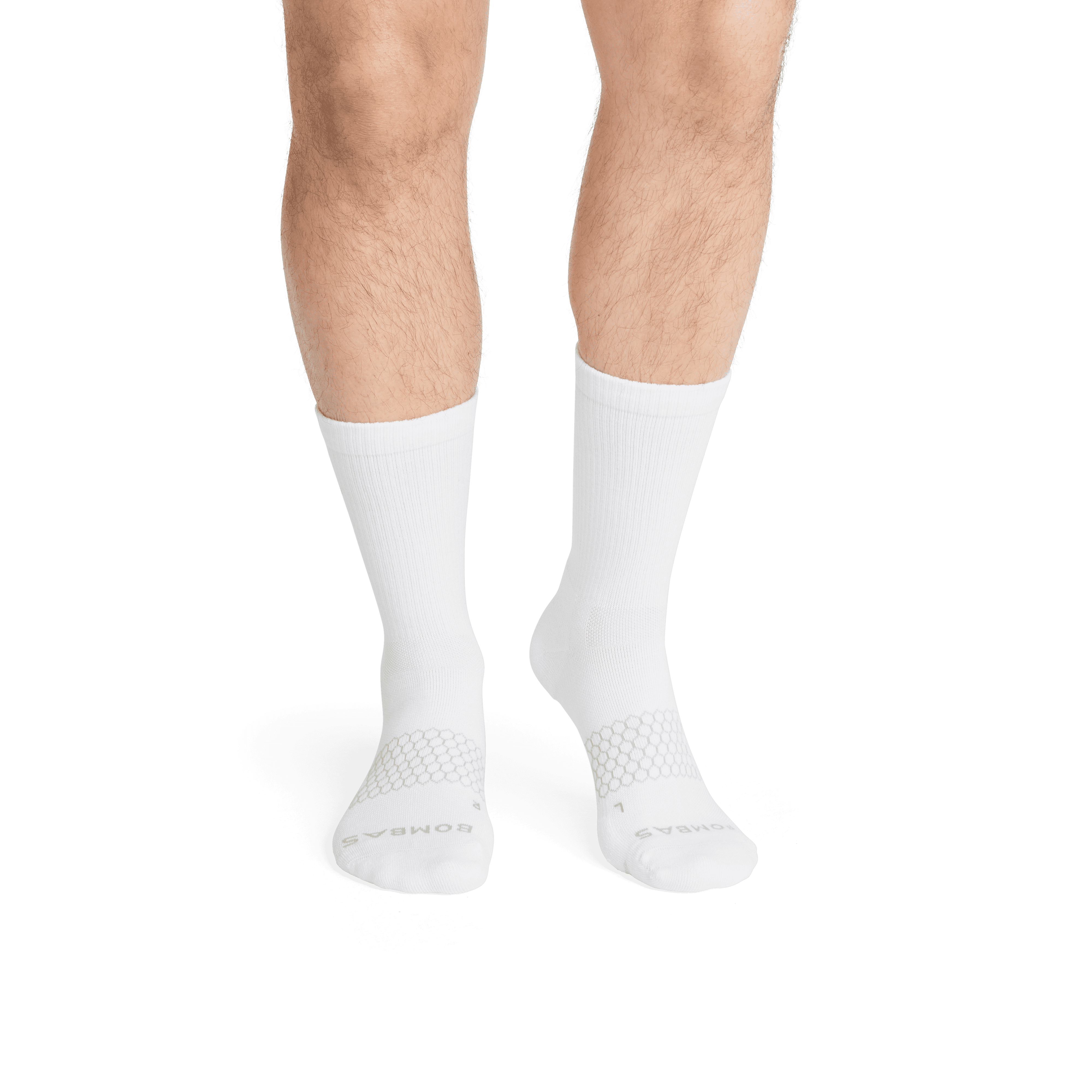 6-Pack Men's Performance Calf Socks for Active Wear