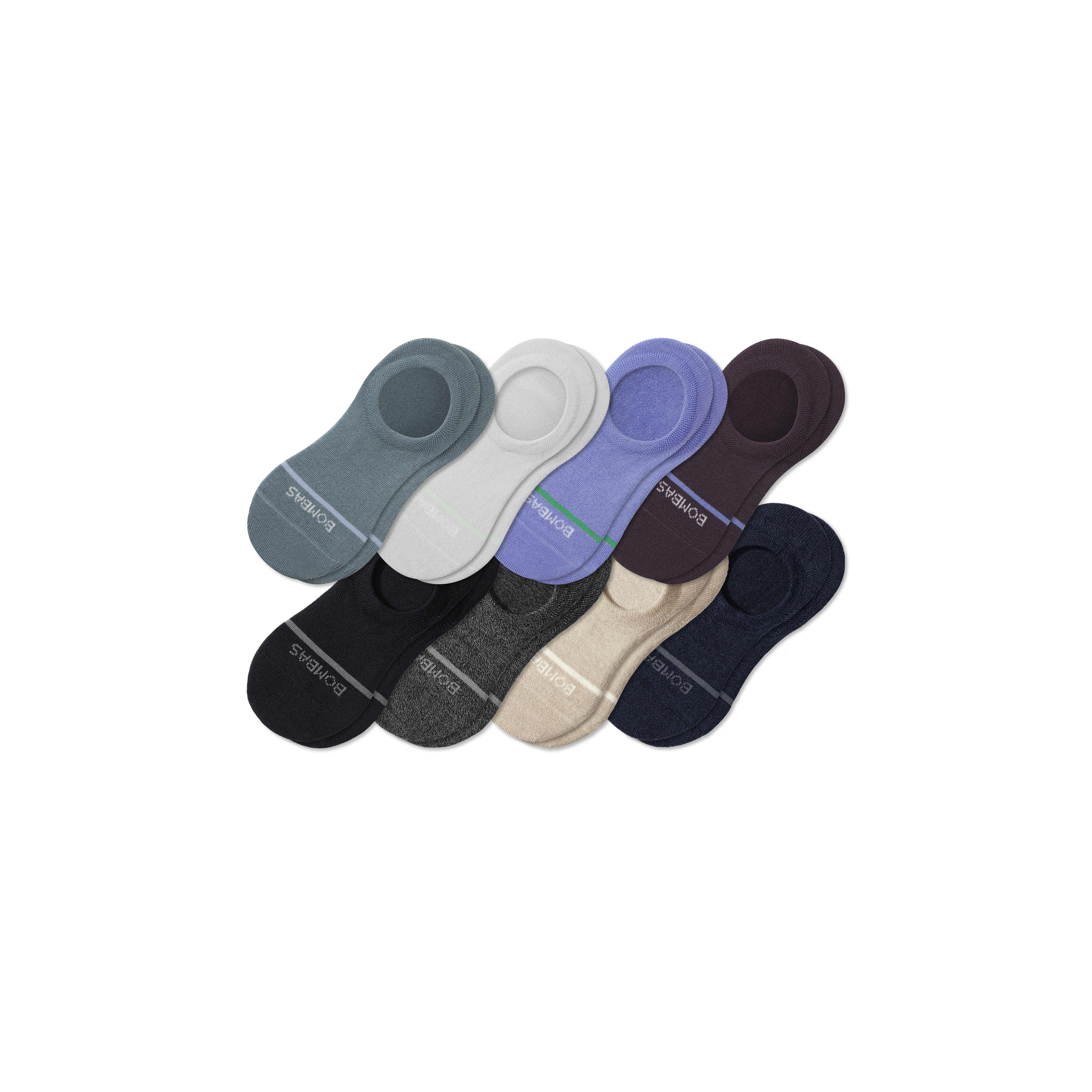 8-Pack Men's Merino Wool No-Show Socks – Lightweight