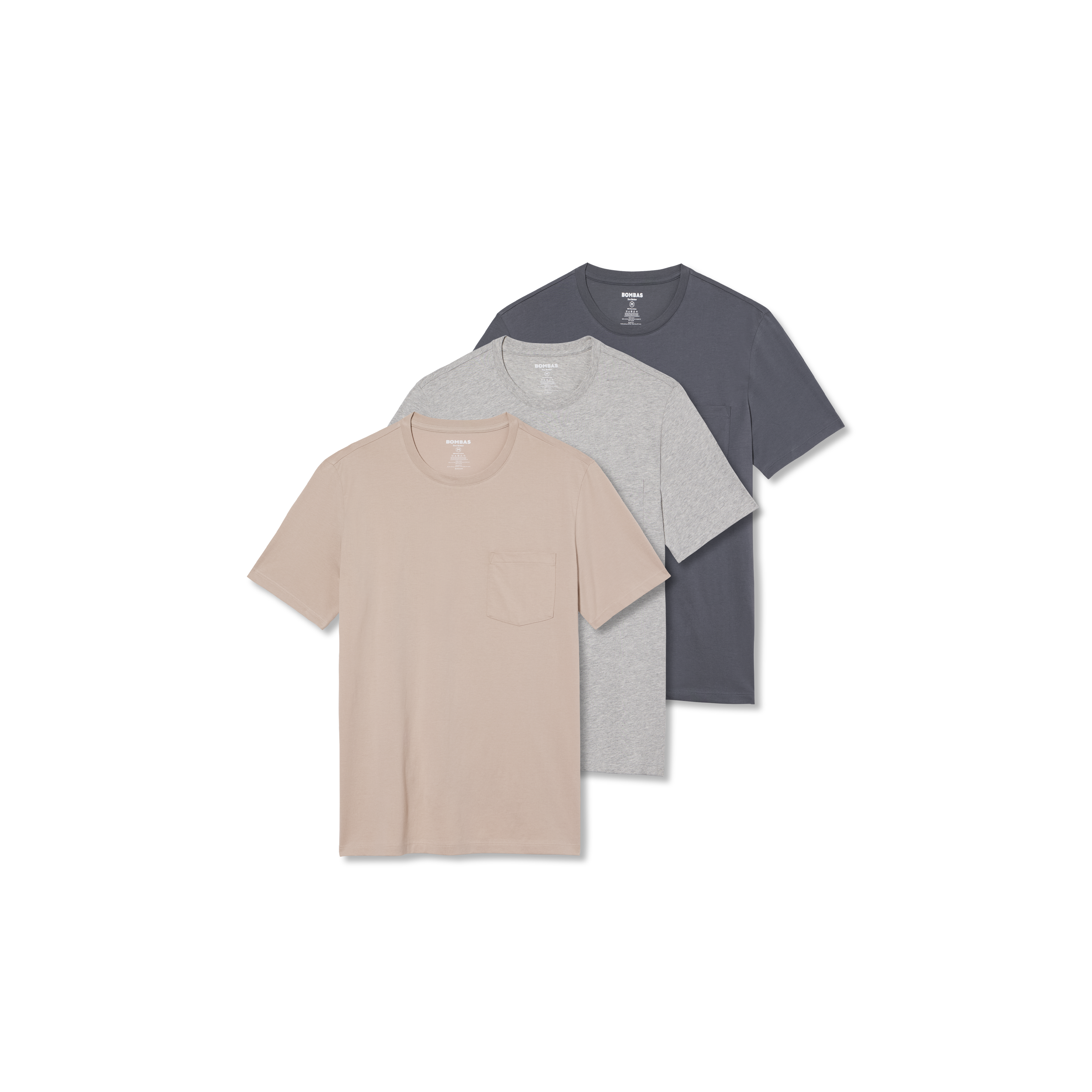 3-Pack Men's Pima Cotton Crew Neck Tees