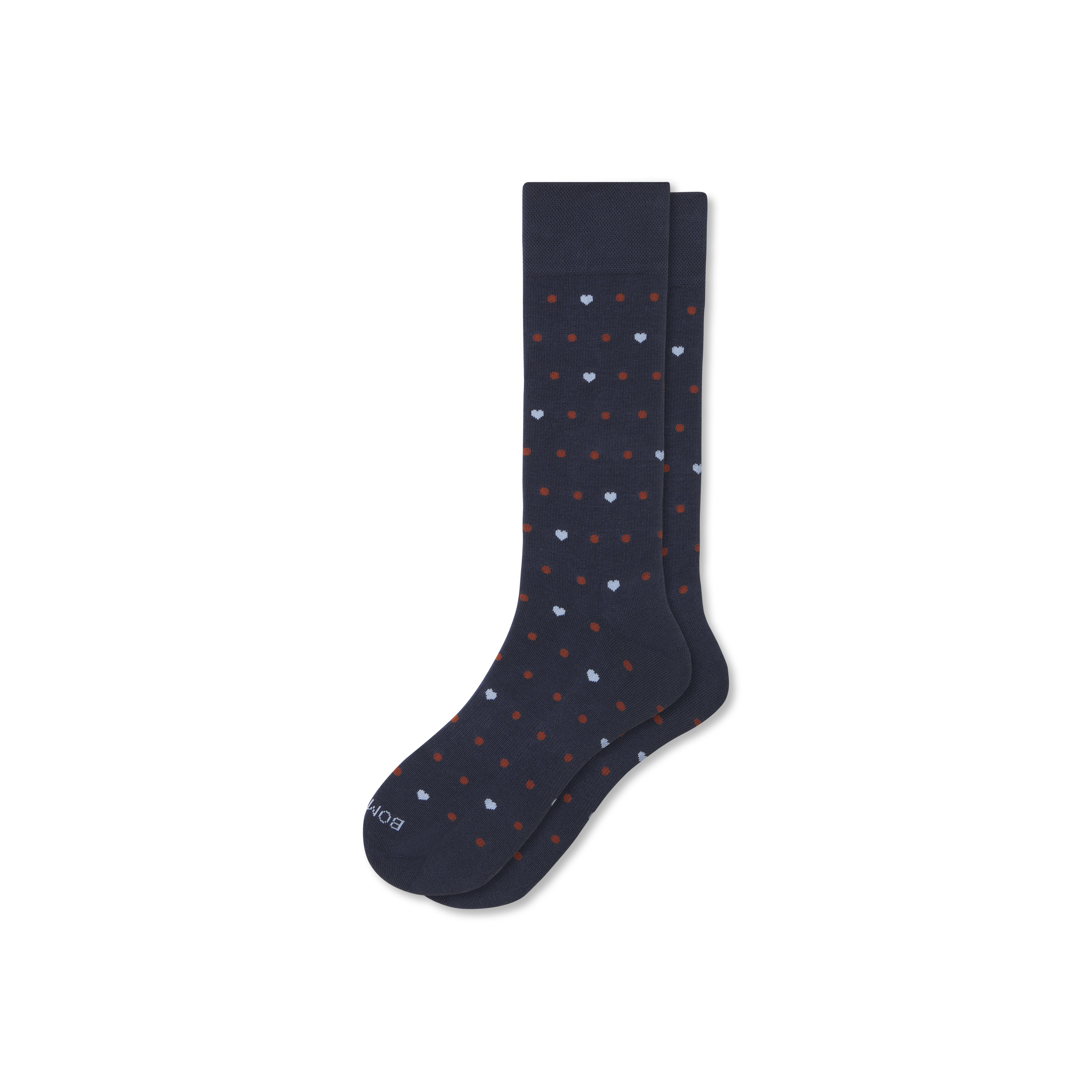 Hearts Pattern Dress Socks for Men