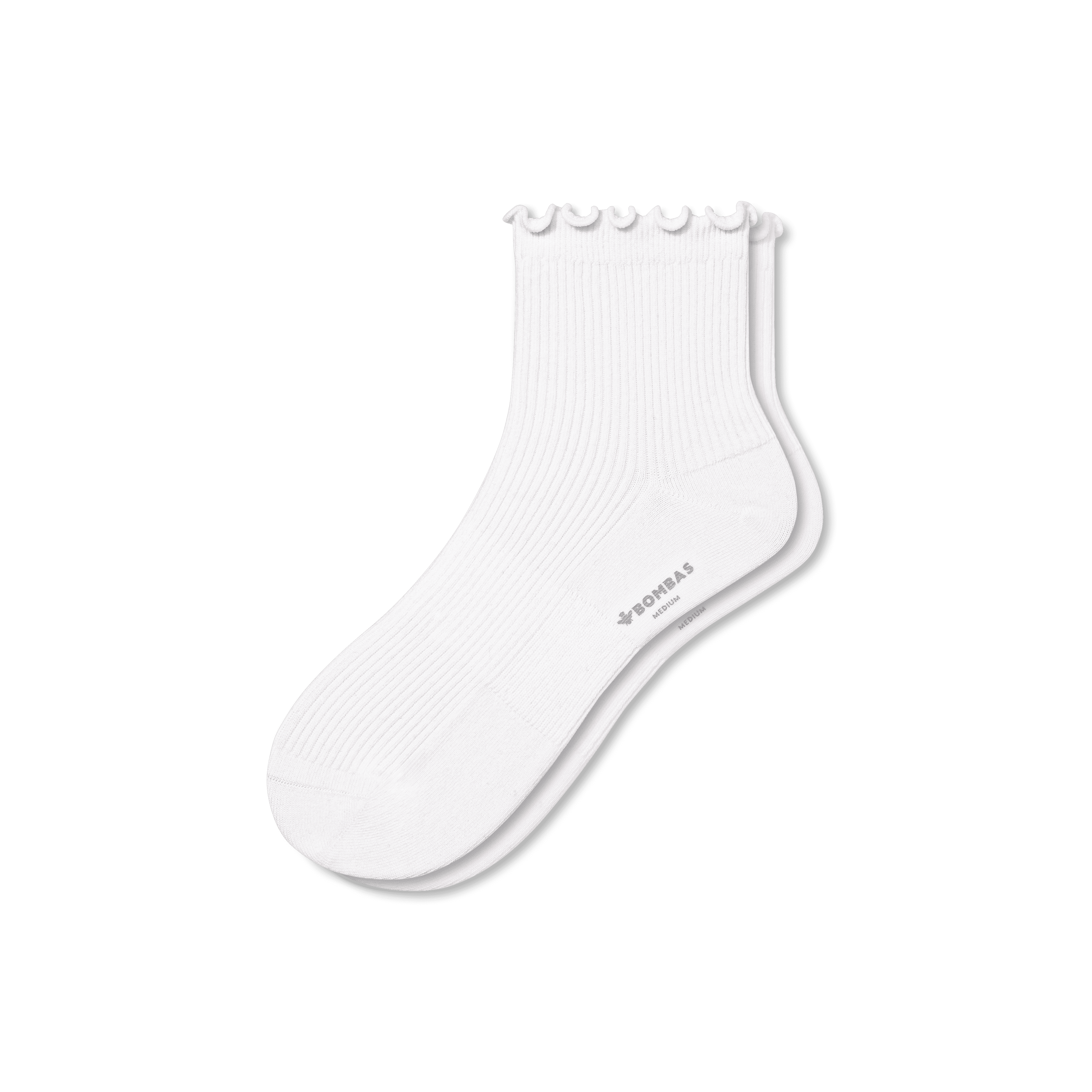 Stylish Ruffle Rib Ankle Socks for Women