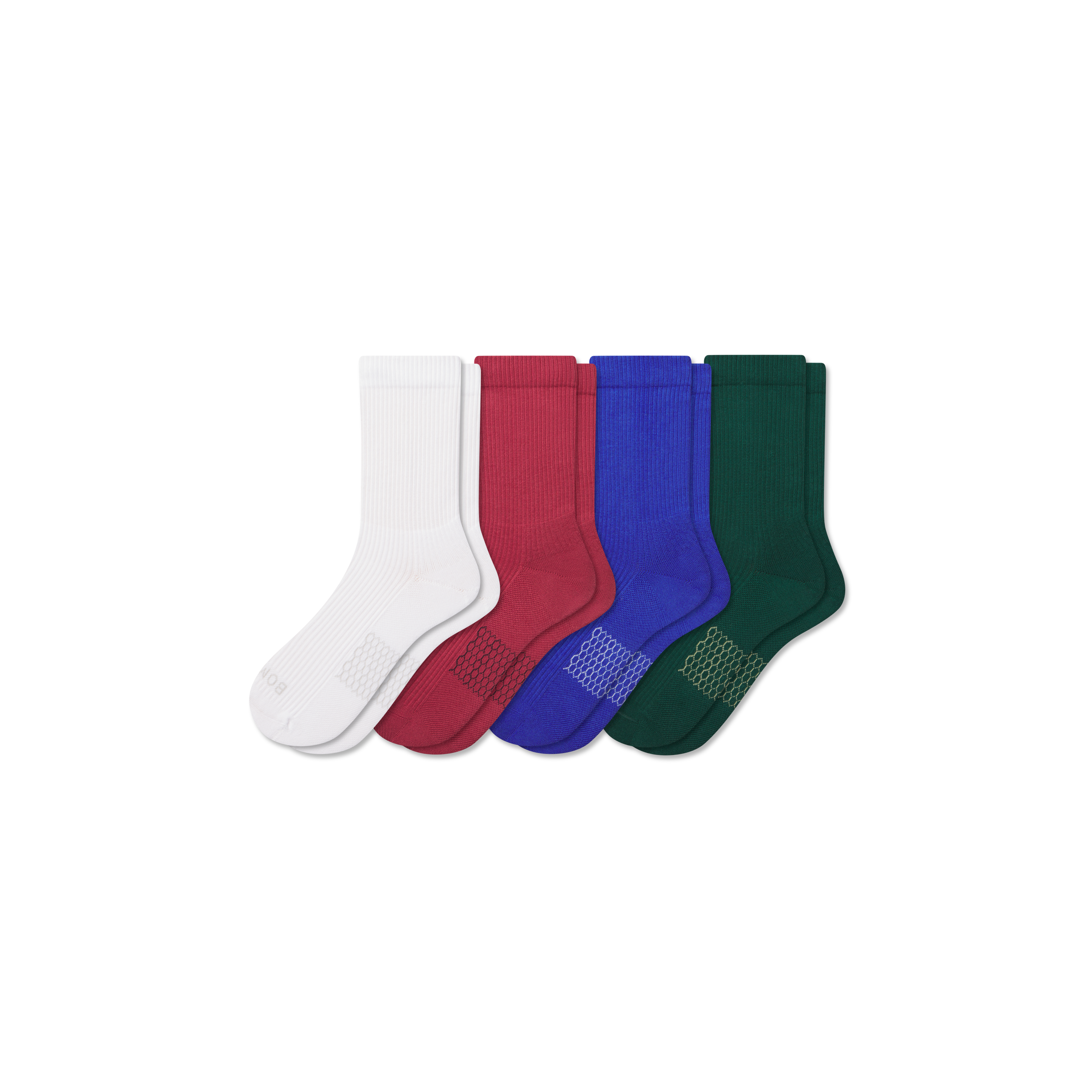 Men's Ribbed Calf Socks 4-Pack