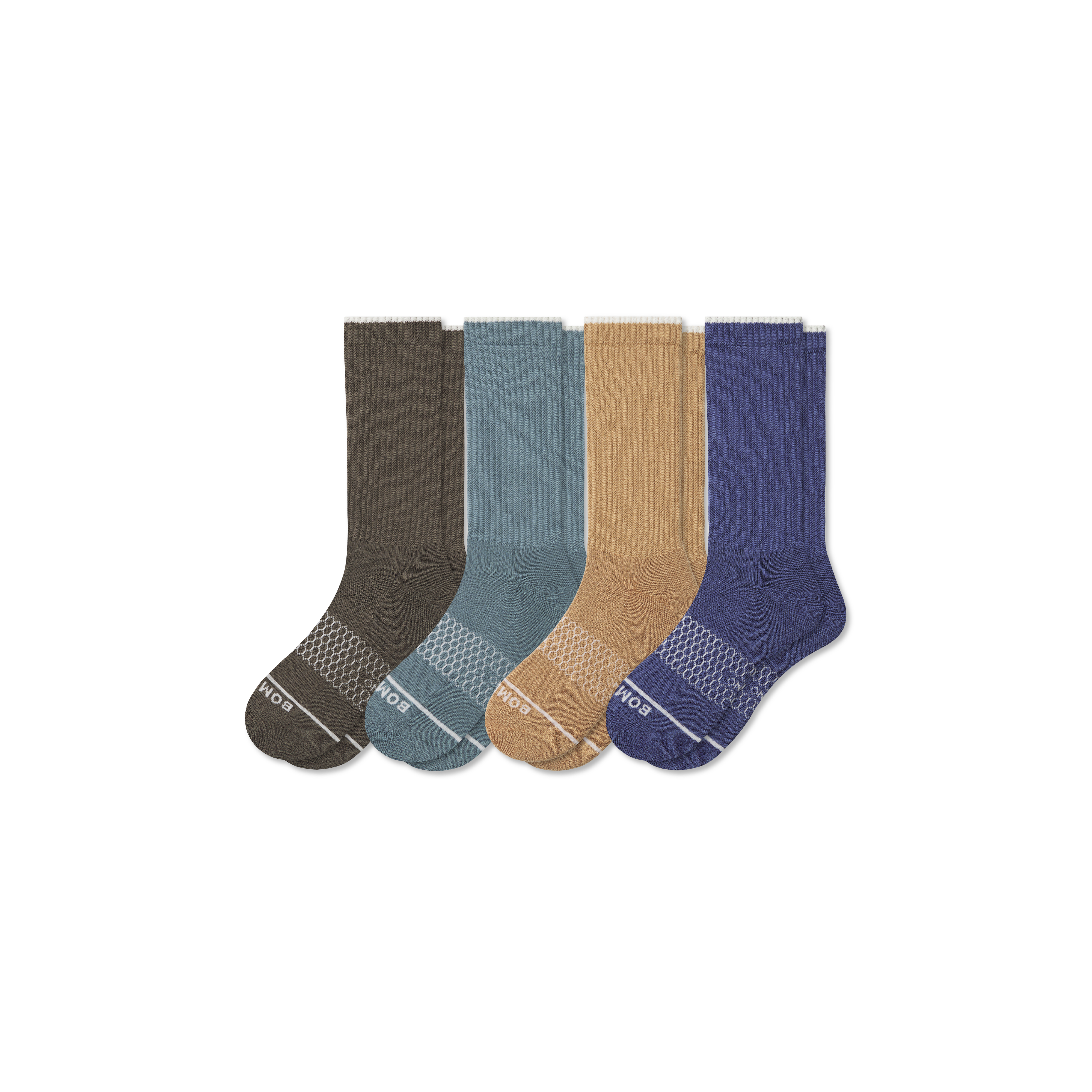 4-Pack Men's Merino Wool Blend Socks for Comfort