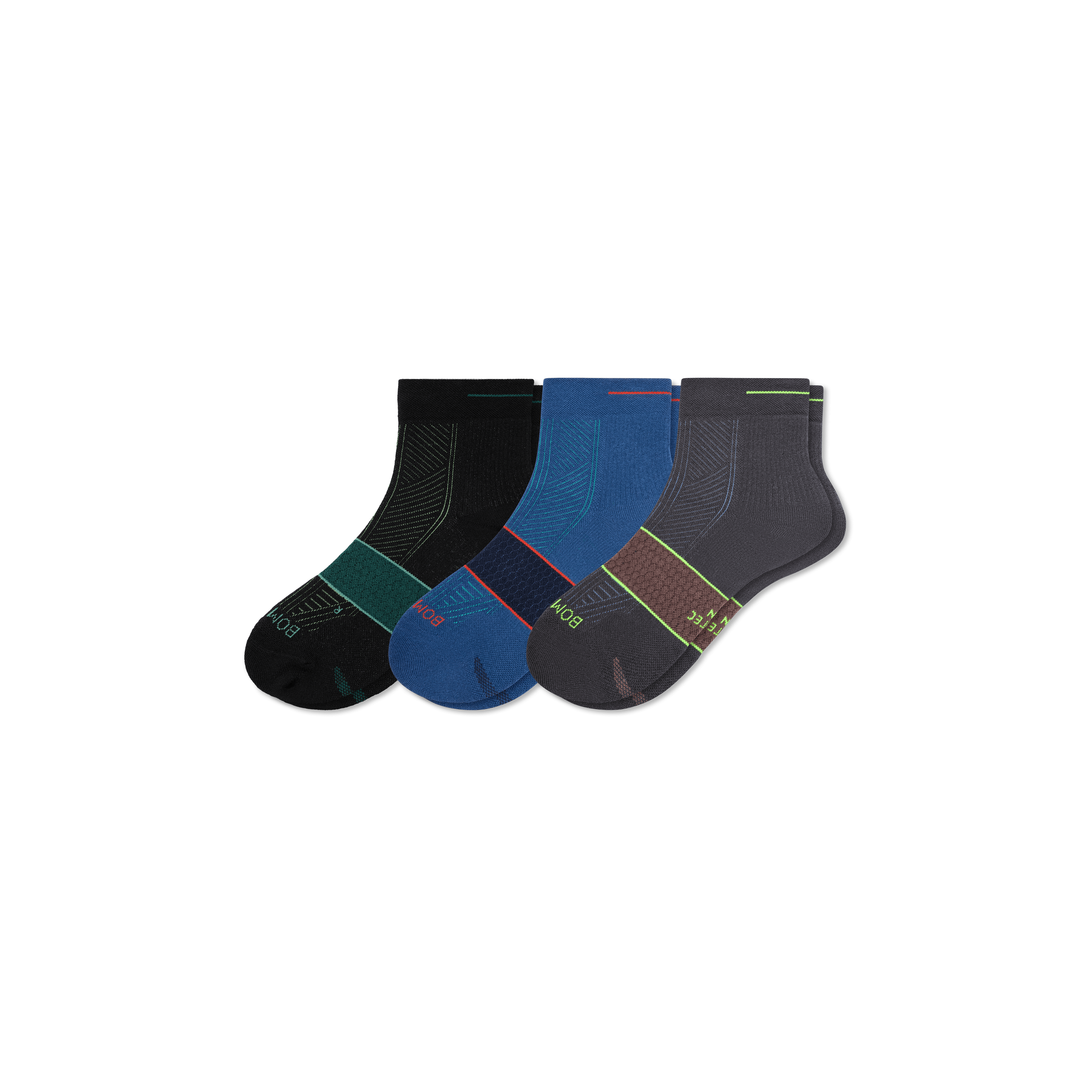 3-Pack Men's Athletic Quarter Socks
