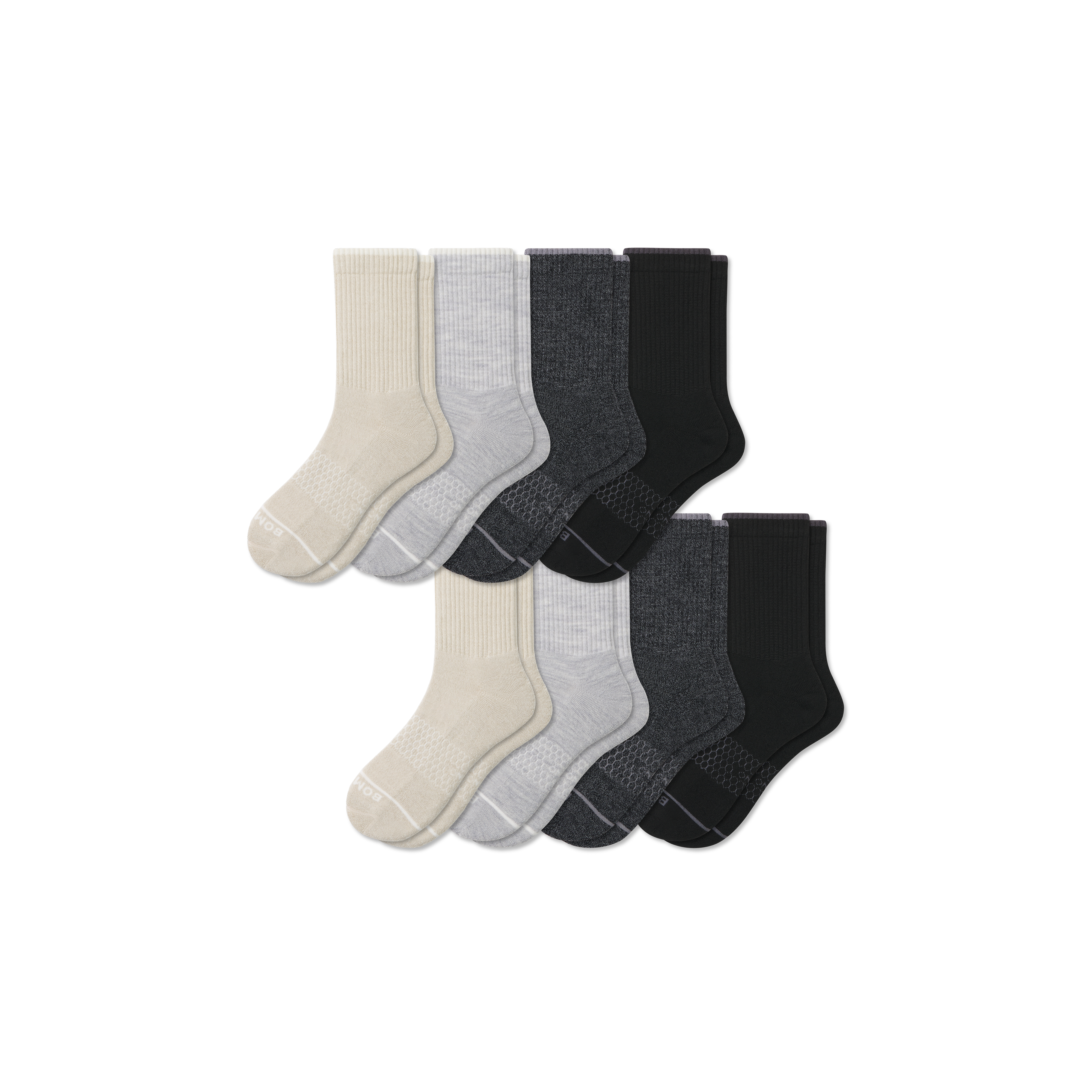 8-Pack Men's Merino Wool Blend Socks